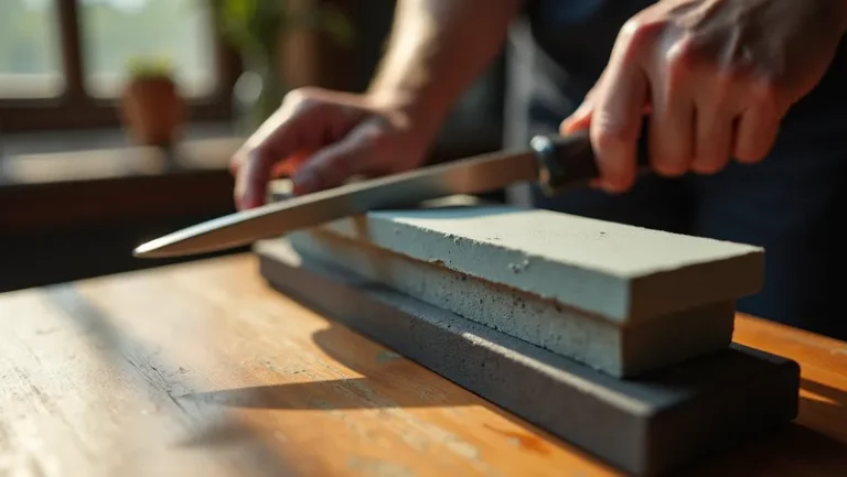 como utilizar una piedra de afilar